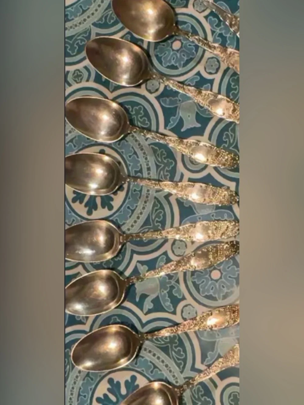 Towle PRINCESS Sterling Silver Rare set of 12 Demitasse Spoons. NO MONOGRAM!